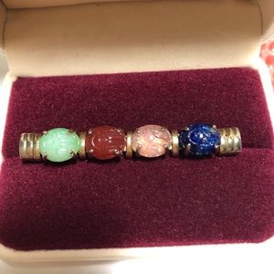 vintage rare Scarab Brooch, 2 1/4” long